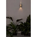 Faro Luminaria de pared para exteriores LOG LED IP54, plomo oscuro 