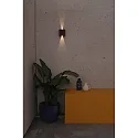 Faro Luminaria de pared para exteriores OLAN de 2 llamas LED IP65, marrón oxidado 