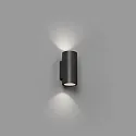 Faro Luminaria de pared para exteriores THON de 2 llamas LED IP55, plomo oscuro 