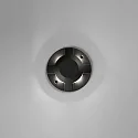 Faro Luminaria de suelo LOTH de 4 llamas LED IP67, negro mate 