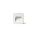 Luminaria de pared empotrable NASE SQ abajo, cuadrado, conmutable IP44, blanco mate 