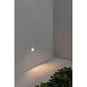 Faro wall recessed luminaire NASE SQ down, square, switchable IP44, white matt 