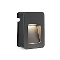 Luminaria de pared empotrable NASE abajo, angular, conmutable IP44
