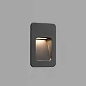 Luminaria de pared empotrable NASE abajo, angular, conmutable IP44
