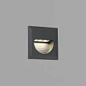 Faro wall recessed luminaire MINI CARTER down, square, switchable IP44, dark grey 