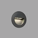 Faro wall recessed luminaire MINI RACING down, round, switchable IP44, dark grey 