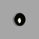 Faro wall recessed luminaire DANG down, round IP67, stainless steel, satined 
