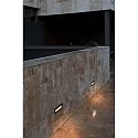 Luminaria de pared empotrable NAT abajo, angular, conmutable IP65