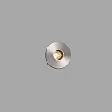 floor recessed luminaire GRUND 37 (INCL HONEYCOMB) 700MA round, rigid, passable IP67, stainless steel, satined dimmable