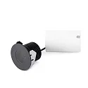 floor recessed luminaire GRUND 80 (INCL HONEYCOMB) 350MA round, rigid, passable IP67, black, anodised dimmable