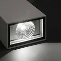 Faro Luminaria de pared para exteriores LING de 2 llamas LED IP54, blanco mate 
