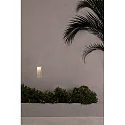 Faro wall recessed luminaire SOUN 105 down, square, indirect IP65, white matt 