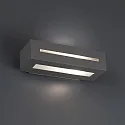 Faro Luminaria de pared WEST E27 IP54, plomo oscuro 