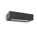 Luminaria de pared WEST E27 IP54, plomo oscuro 