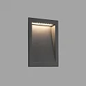 wall recessed luminaire SOUN 193 down, square, indirect IP65