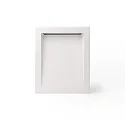 wall recessed luminaire SOUN 193 down, square, indirect IP65, white matt 