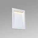 Faro wall recessed luminaire SOUN 193 down, square, indirect IP65, white matt 