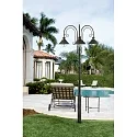 Faro outdoor floor lamp NÁUTICA 3 flames E27 IP33, rust brown 