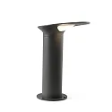 Luminario de bolardo LOTUS 350 resistente a los impactos, conmutable LED IP65, plomo oscuro 