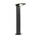 Faro Luminario de bolardo LOTUS 650 resistente a los impactos, conmutable IP65, plomo oscuro 