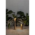 Faro Luminario de bolardo LOTUS 650 resistente a los impactos, conmutable IP65, plomo oscuro 
