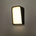 Faro Luminaria de pared para exteriores MASK LED IP65, plomo oscuro 