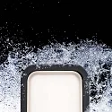 Faro Luminaria de pared para exteriores MASK LED IP65, plomo oscuro 