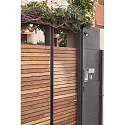 Luminaria de pared para exteriores PROJECT GU10 IP65, plomo oscuro 