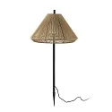 Luminaria con pincho de tierra SAIGON OUT E27 IP44, plomo oscuro, amarillo ocre 