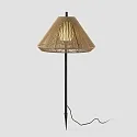 Luminaria con pincho de tierra SAIGON OUT E27 IP44, plomo oscuro, amarillo ocre 
