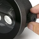 Faro floor recessed luminaire TRAS 2L / 13° / 24V DC 2 flames, without frame, adjustable IP67, black matt dimmable