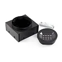 Faro Luminaria empotrable en suelo TRAS 25L / 40° / 700MA de 12 llamas, rígido IP67, negro mate regulable