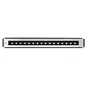 floor recessed luminaire FALLS 500 / 30X60° swivelling, asymmetrical, set back IP67, stainless steel, satined 