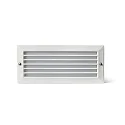 wall recessed luminaire STRIPE-1 square, with grid IP54, white matt 