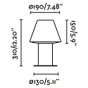 Faro Luminaria de exterior MISTU 310 E27 IP44, plomo oscuro, ópalo 