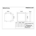 Frisch-Licht Panel de LED ABP2040MP.2184DA pequeño, controlable por DALI, microprismático, regulable 15W 2100lm 4000K 110° 110°