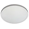 Luminaria de superficie plano, redondo, apto para puestos de trabajo VDU IP54, recubrimiento con polvo, blanco regulable