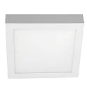 Luminaria de superficie angular, plano, apto para puestos de trabajo VDU IP54, recubrimiento con polvo, blanco regulable