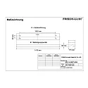 Frisch-Licht Luminaria fluorescente ARL144590T.5084 asimétrico, conmutable IP20, blanco 