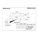 LED Damp-proof luminaire, prismatic, 25W, 4000K, 3200lm, IP50, white