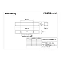 Frisch-Licht Luminaria para locales húmedos AWL117150A.2884 corto, conmutable IP50, blanco 