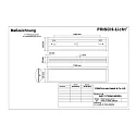 Frisch-Licht Luminaria para locales húmedos AWL137850A.5883DA controlable por DALI, convexo IP40, blanco regulable