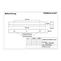 Frisch-Licht Luminaria para locales húmedos AWL147150A.6384 lang, conmutable IP50, blanco 