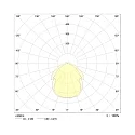 Luminaria para locales húmedos AWL147150P.6984 lang, conmutable, prismático IP50, blanco 