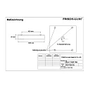 Luminaria para locales húmedos AWL417050P.7084 cuadrado, conmutable, prismático IP50, blanco 