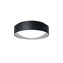 Luminaria de pared y techo PREMIUM ARCHITEKTUR Ø 30,8cm redondo IP40, negro, gris metálico regulable