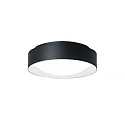 Luminaria de pared y techo PREMIUM ARCHITEKTUR Ø 30,8cm redondo IP40, negro, blancanieves regulable