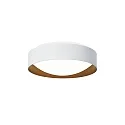 Luminaria de pared y techo PREMIUM ARCHITEKTUR Ø 30,8cm redondo IP40, blanco, marrón cobrizo regulable