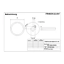 Frisch-Licht LED Wall and Ceiling luminaire, round, 13W, 4000K, 1500lm, IP54, DALI dimmable, white