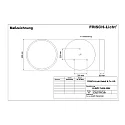 Frisch-Licht Luminaria colgante DLRZD7540A.3084 pequeño, directa, conmutable IP40, blanco 